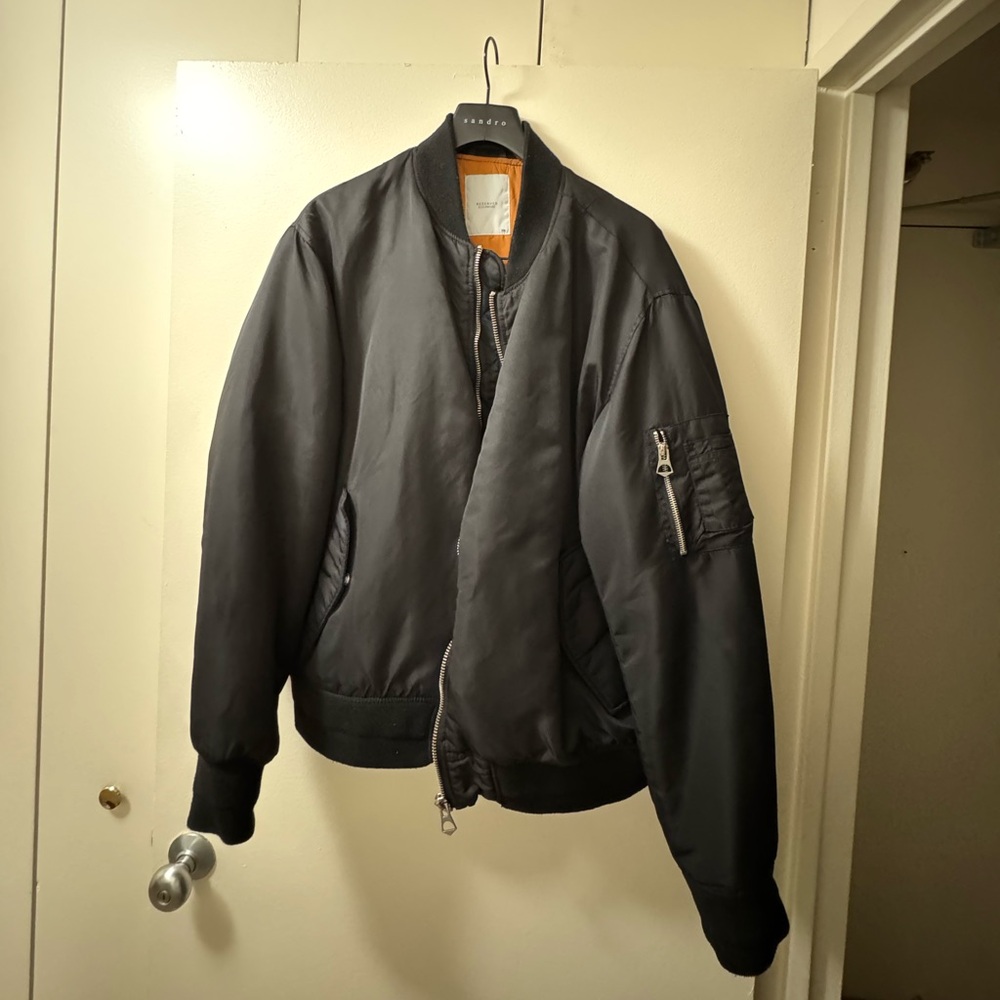 Reserved Charcoal Bomber Jacket